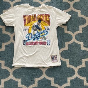 Mitchell and Ness Dodgers Championship Shirt